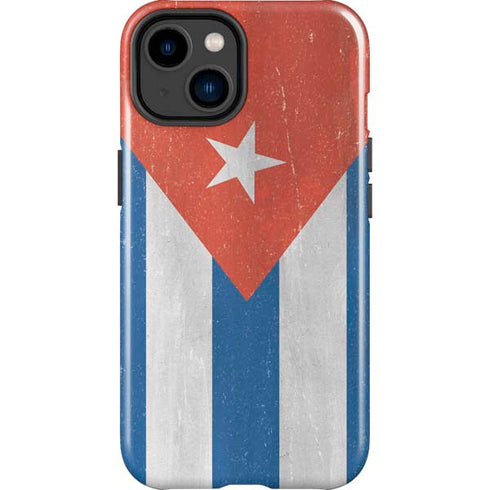 Cuban Flag Distressed iPhone 15 Impact Case